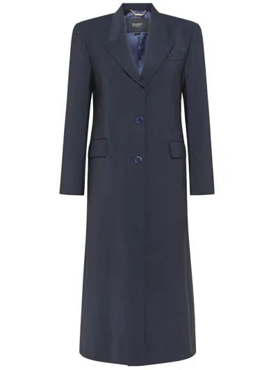 Seventy Venezia Coat Clothing In Blue