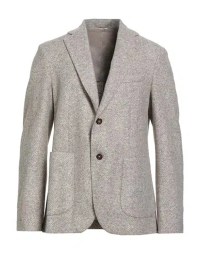 Seventy Venezia Man Blazer Light Grey Size 40 Acrylic, Polyester, Virgin Wool In Gray