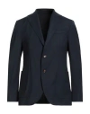 Seventy Venezia Man Blazer Midnight Blue Size 46 Polyester, Wool, Elastane In Blue