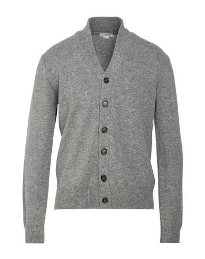 Seventy Venezia Man Cardigan Grey Size M Virgin Wool