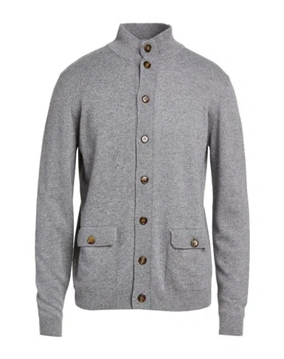 Seventy Venezia Man Cardigan Grey Size Xl Polyamide, Viscose, Wool, Cashmere