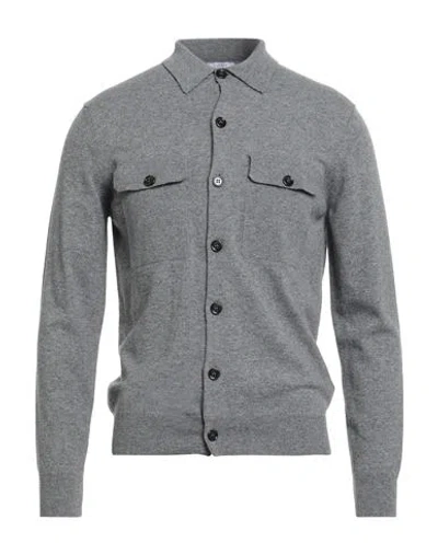 Seventy Venezia Man Cardigan Grey Size Xl Polyamide, Wool, Viscose, Cashmere In Gray