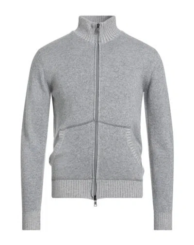Seventy Venezia Man Cardigan Light Grey Size S Wool, Viscose, Polyamide, Cashmere In Gray