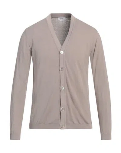 Seventy Venezia Man Cardigan Taupe Size L Cotton In Grey