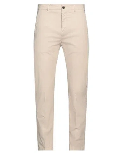 SEVENTY VENEZIA SEVENTY VENEZIA MAN PANTS BEIGE SIZE 32 COTTON, ELASTANE