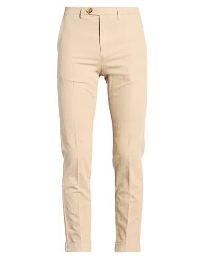 Seventy Venezia Man Pants Bronze Size 38 Cotton, Linen, Lyocell, Elastane In Neutral