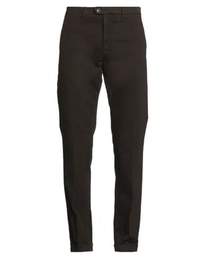 Seventy Venezia Man Pants Dark Brown Size 40 Cotton, Elastane