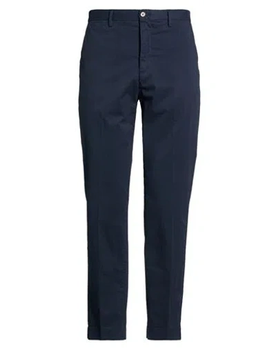 Seventy Venezia Man Pants Navy Size 38 Cotton, Elastane In Blue