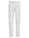 Seventy Venezia Man Pants Off White Size 28 Cotton, Elastane In Gray