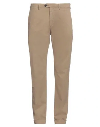 Seventy Venezia Man Pants Sand Size 38 Cotton, Elastane In Brown