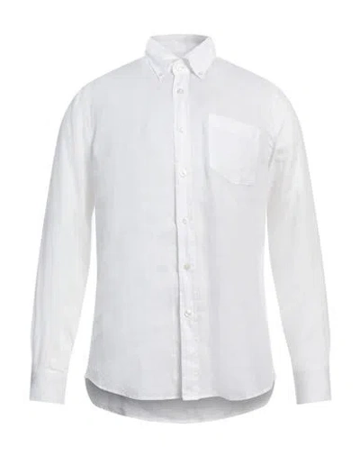 Seventy Venezia Man Shirt White Size 17 Linen