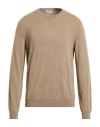 Seventy Venezia Man Sweater Beige Size 3xl Polyamide, Wool, Viscose, Cashmere In Sand