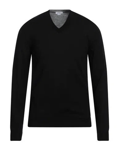 Seventy Venezia Man Sweater Black Size Xl Virgin Wool
