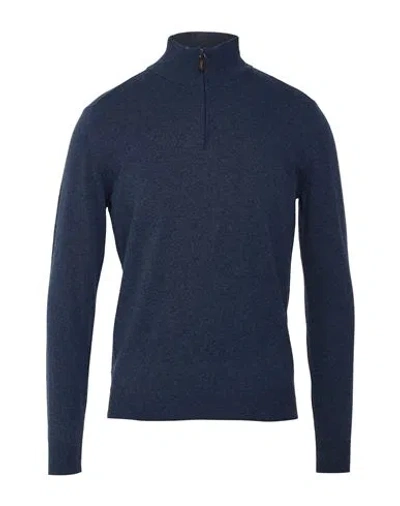 Seventy Venezia Man Sweater Blue Size M Polyacrylic, Viscose, Wool, Cashmere