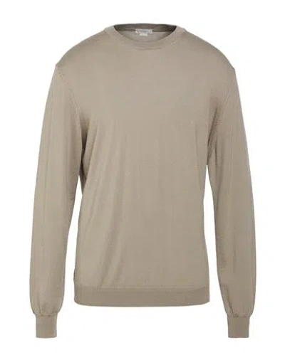 Seventy Venezia Man Sweater Grey Size Xxl Virgin Wool In Gold