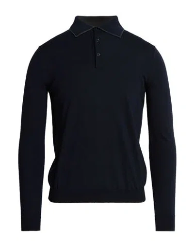 Seventy Venezia Man Sweater Midnight Blue Size S Virgin Wool