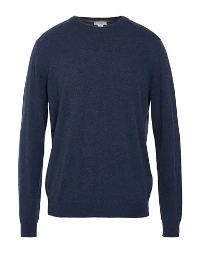 Seventy Venezia Man Sweater Navy Size Xxl Polyamide, Wool, Viscose, Cashmere In Blue