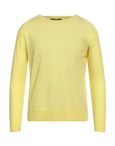 Seventy Venezia Man Sweater Pastel Yellow Size S Virgin Wool