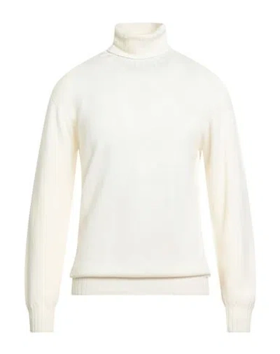Seventy Venezia Man Turtleneck White Size Xxl Virgin Wool In Neutral