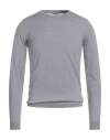 Seventy Venezia Sergio Tegon Man Sweater Light Grey Size S Virgin Wool In Gray