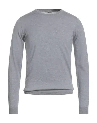 Seventy Venezia Sergio Tegon Man Sweater Light Grey Size S Virgin Wool In Gray