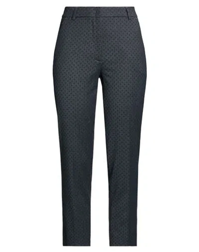 Seventy Venezia Sergio Tegon Woman Pants Lead Size 6 Virgin Wool, Viscose, Polyethylene, Elastane In Blue