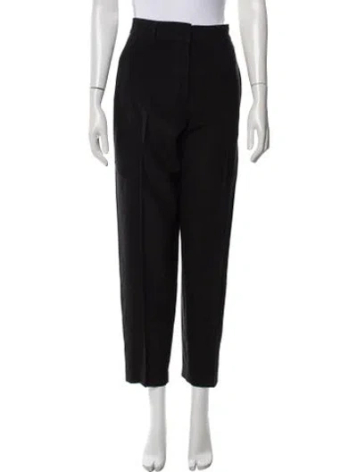 Pre-owned Seventy Venezia Straight Leg Pants In Black