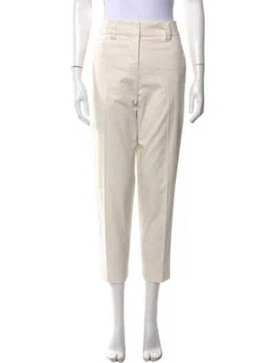 Pre-owned Seventy Venezia Straight Leg Pants In Neutrals