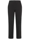 Seventy Venezia Black Wool Blend Trousers In Black