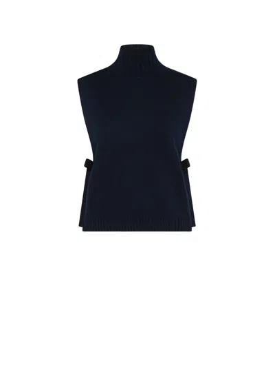 Seventy Venezia Vest With Laces In Blue