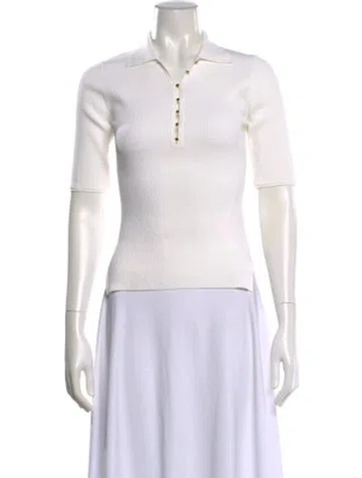 Pre-owned Seventy Venezia V-neck Sweater In White