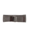Seventy Venezia Woman Belt Charcoal Size 6 Textile Fibers, Leather, Metal In Brown
