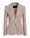 Seventy Venezia Woman Blazer Beige Size 6 Acrylic, Wool, Polyamide, Metallic Polyester In Beige
