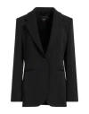 Seventy Venezia Woman Blazer Black Size 10 Polyester, Elastane In Black