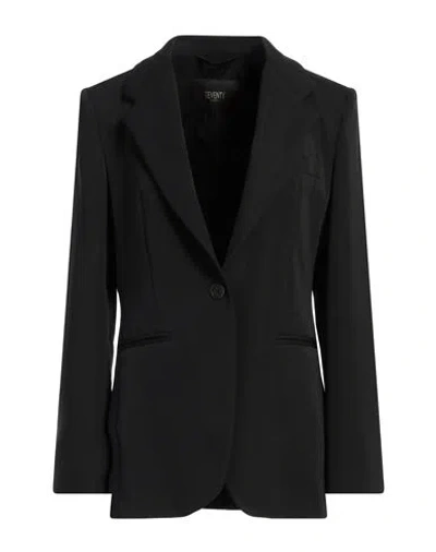 Seventy Venezia Woman Blazer Black Size 10 Polyester, Elastane