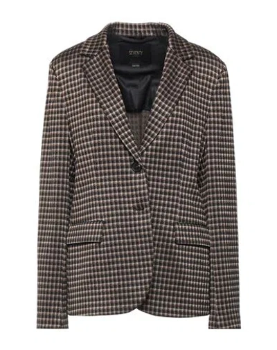 Seventy Venezia Woman Blazer Black Size 10 Polyester, Polyamide, Acrylic, Virgin Wool, Elastane
