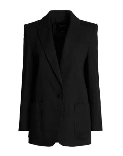 Seventy Venezia Woman Blazer Black Size 4 Cotton, Elastane