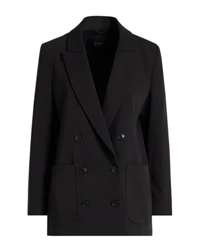 Seventy Venezia Woman Blazer Black Size 4 Polyester, Viscose, Elastane