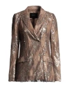 Seventy Venezia Woman Blazer Copper Size 8 Polyester In Orange