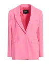 Seventy Venezia Woman Blazer Fuchsia Size 10 Viscose In Pink