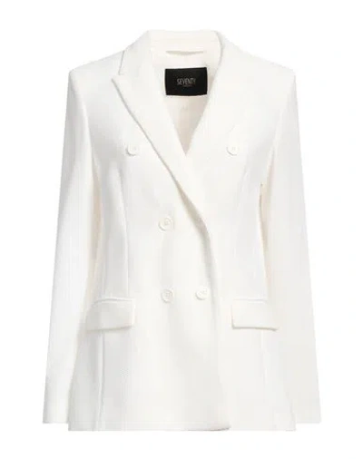 Seventy Venezia Woman Blazer Off White Size 10 Polyamide, Elastane