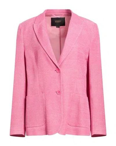 Seventy Venezia Woman Blazer Pink Size 12 Cotton, Polyester