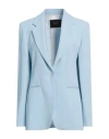 Seventy Venezia Woman Blazer Sky Blue Size 6 Viscose