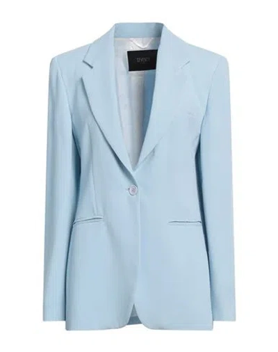 Seventy Venezia Woman Blazer Sky Blue Size 6 Viscose