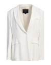 Seventy Venezia Woman Blazer White Size 10 Viscose
