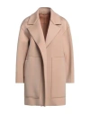 Seventy Venezia Woman Coat Blush Size 8 Acetate, Polyamide In Pink