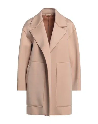 Seventy Venezia Woman Coat Blush Size 8 Acetate, Polyamide In Pink
