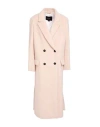 Seventy Venezia Woman Coat Blush Size 8 Alpaca Wool, Virgin Wool In Pink
