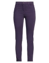Seventy Venezia Woman Jeans Purple Size 14 Cotton, Elastane In Purple