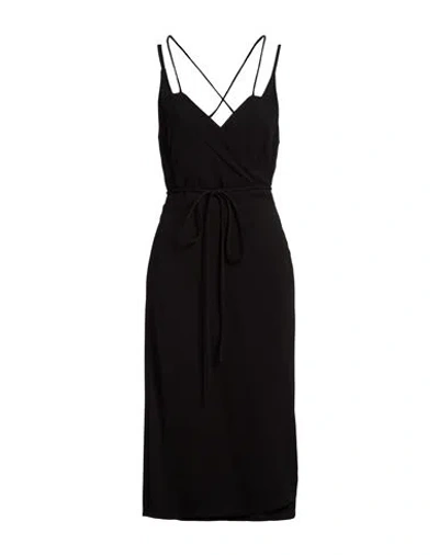 Seventy Venezia Woman Midi Dress Black Size 10 Viscose